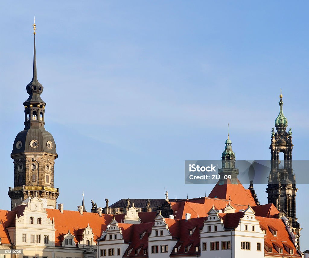 Dresden-Schloss und Kathedrale - Lizenzfrei Architektur Stock-Foto