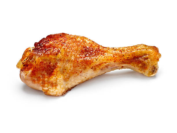 gebratene trommelstock. - roast chicken chicken roasted isolated stock-fotos und bilder