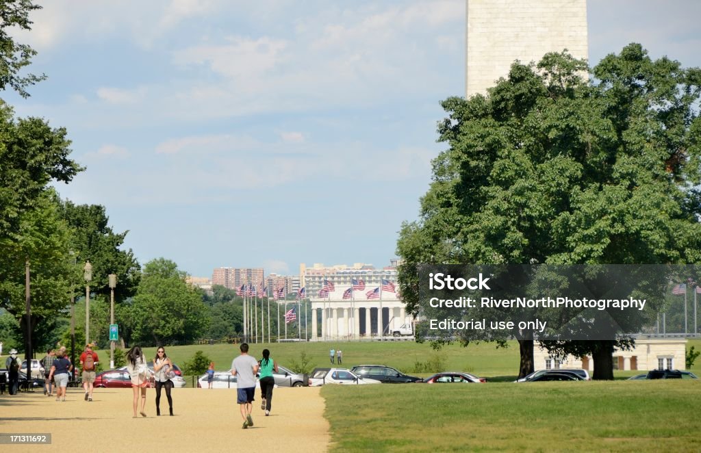 National Mall, Waszyngton DC - Zbiór zdjęć royalty-free (Biały)