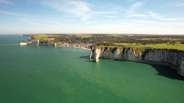 istock Magnificent drone photo of Etretat 1713124301