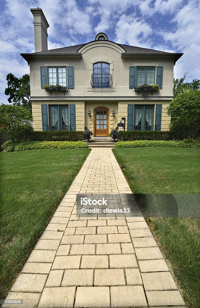 Upscale House "Single-family home in an upper-class suburb near Chicago, Illinois." American Culture Stock Photo