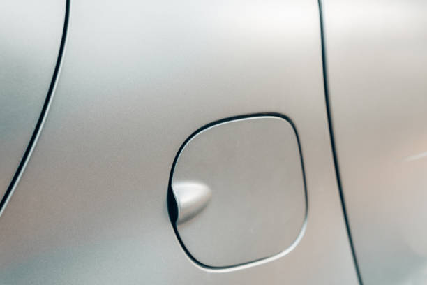 istock Fuel tank cap of a car with modern matte paint. 1713125507