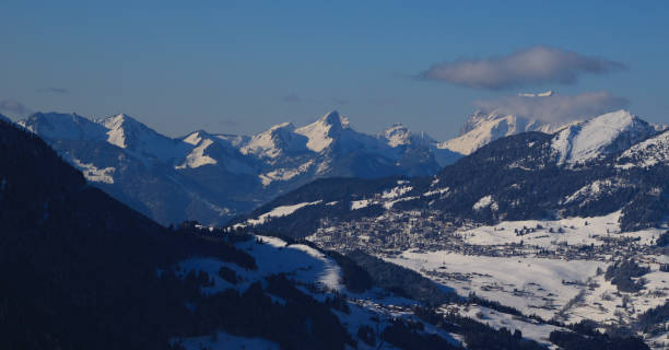 istock Mountain village Aigle in winter. 1713127271