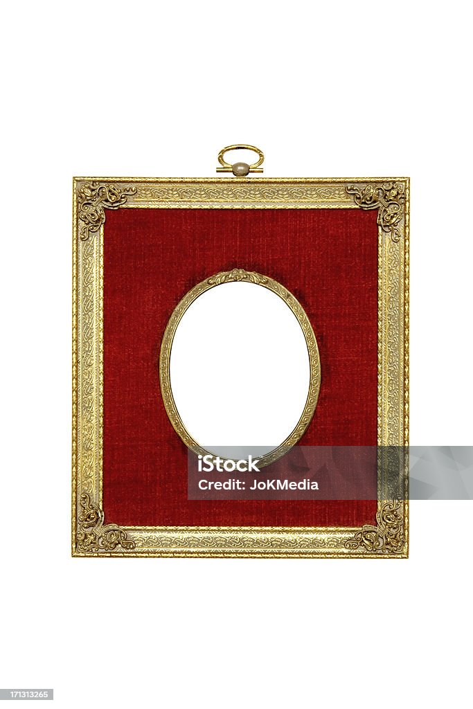 De veludo vermelho foto Frame (Traçado de Recorte incluído) - Royalty-free Antigo Foto de stock