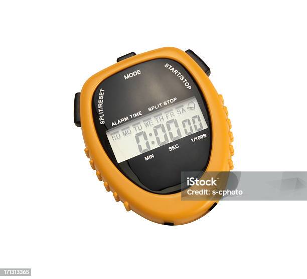 Digitale Chronometer Clipping Path Stockfoto und mehr Bilder von Stoppuhr - Stoppuhr, Digitalanzeige, Weißer Hintergrund