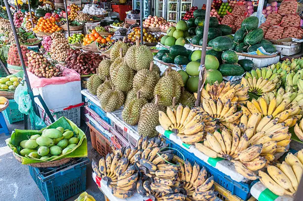 Photo of Tropical Fruit At A Street Market In Phnom Penh, Cambodia