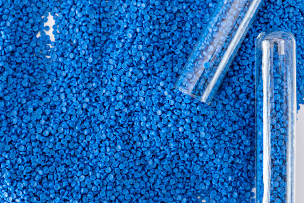 istock White plastic grain, plastic polymer granules,hand hold Polymer pellets, Raw materials for making water pipes, Plastics from petrochemicals and compound extrusion, resin from plant polyethylene. 1713142862