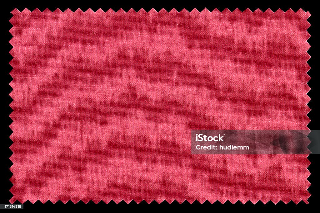 Red Fabric Swatch background textured Red Fabric Swatch background textured isolated on black At The Edge Of Stock Photo
