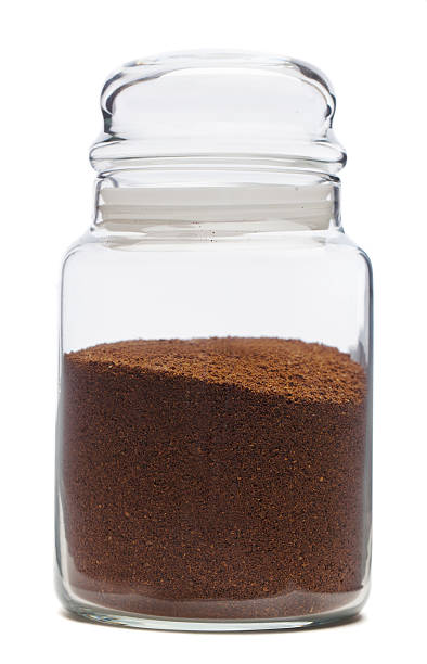 Coffee Coffee inside glass jar ground coffee stock pictures, royalty-free photos & images
