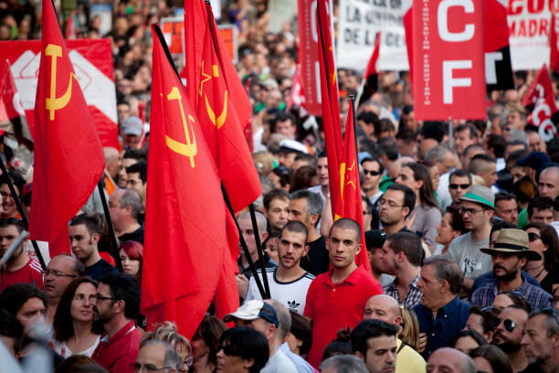 Protestas - foto de stock