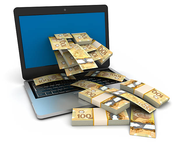 cache przepływu pracy w trybie online. - canadian dollars canada bill one hundred dollar bill zdjęcia i obrazy z banku zdjęć