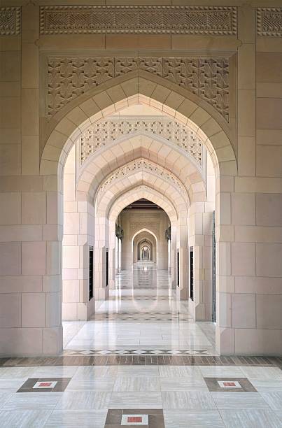 istock Muscat Grand Mosque Archway And Marble Floor 171315689