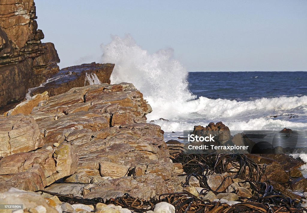 Surf Разбивать со льдом - Стоковые фото Cape Peninsula роялти-фри