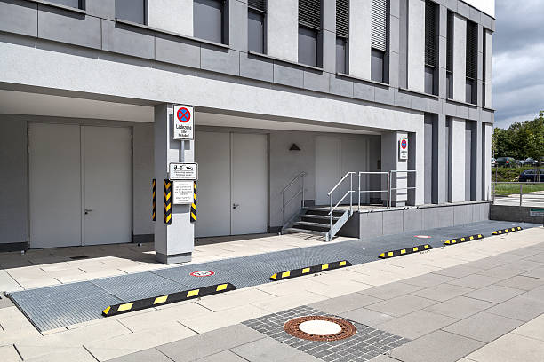 istock Loading bay at the backside of an office building 171315971
