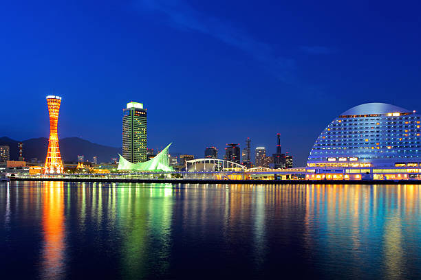istock Kobe Harbor , Japan at night 171316088
