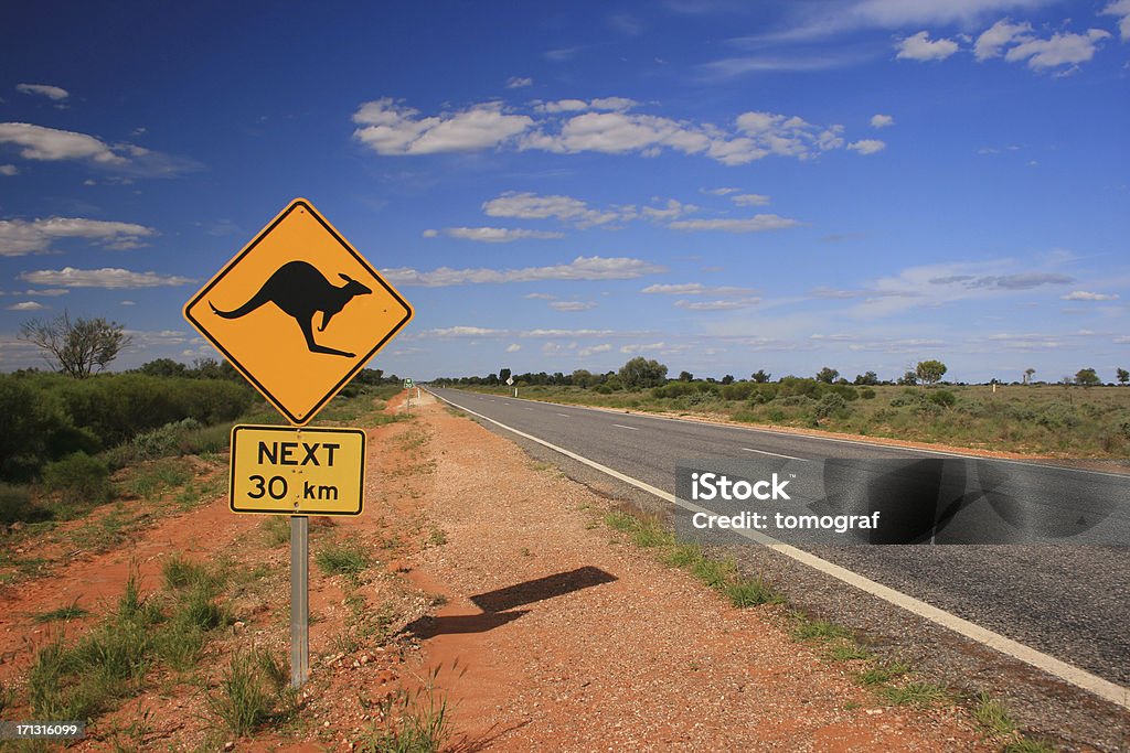 Kangaroo señal - Foto de stock de Australia libre de derechos