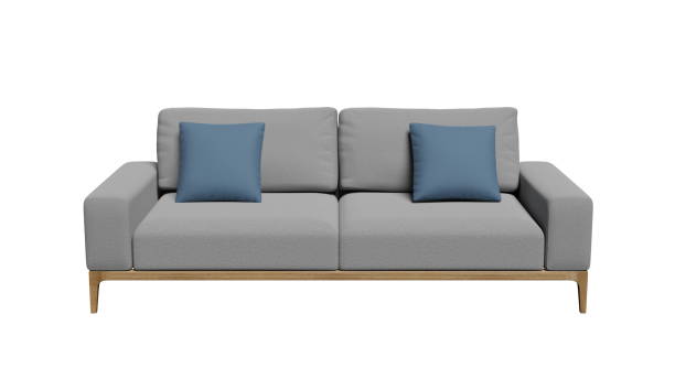 istock Large sofa on a transparent background, home interior, furniture big sofa. 3d render 1713171482
