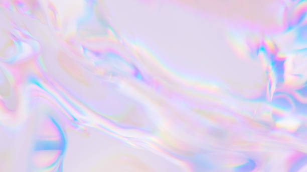 istock Beautiful rainbow texture. Holographic glass light effect. Colorful magic background. Iridescent 3d rendering art. 1713172056
