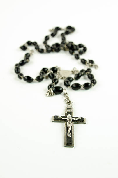 istock Antique Rosary With Silver Christ 171317688