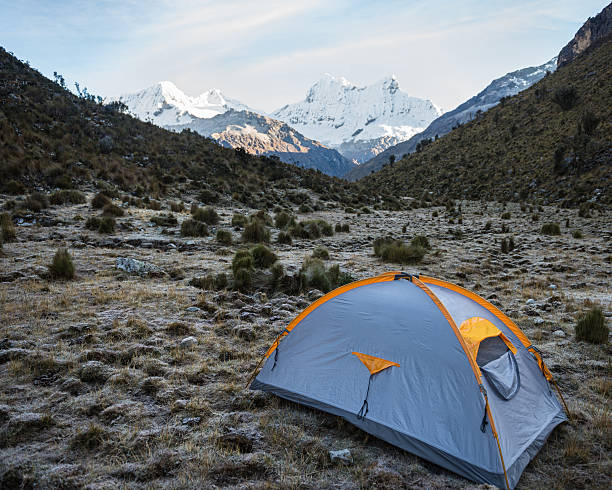 istock Expedition tent in the morning 171318031