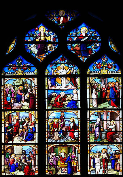 istock Stained Glass Window, Basilique Saint Aignan, Chartres 171318262