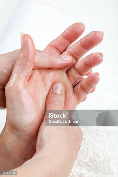 Hand Palm Massage Peeling Or Moisturizing Procedure Stock Photo - Download Image Now