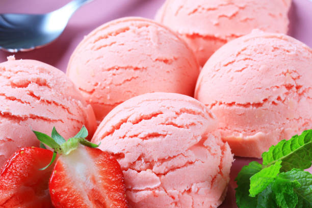 istock Scoops of strawberry icecrean 171318589