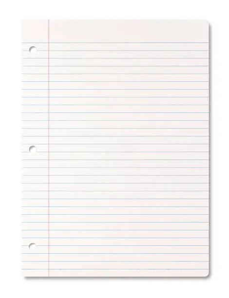 Photo of Lined paper sheet