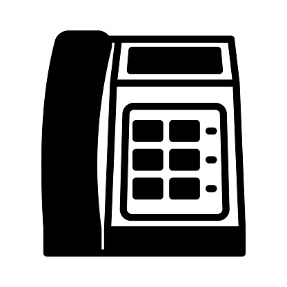 Telephone icon in vector. Logotype