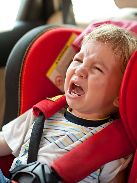 istock Crying baby in the car 171319534
