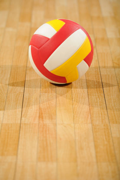 istock Volleyball in an empty gym 171319938