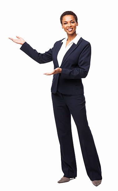 istock Smart African American Female Executive Presenting - Isolated 171320332