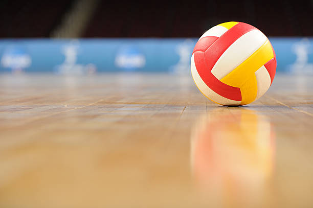 istock Volleyball in an empty gym 171320581