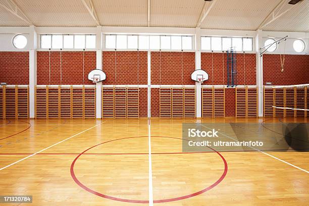 School Gymnasium Stock Photo - Download Image Now - School Gymnasium, High School, Basketball - Sport