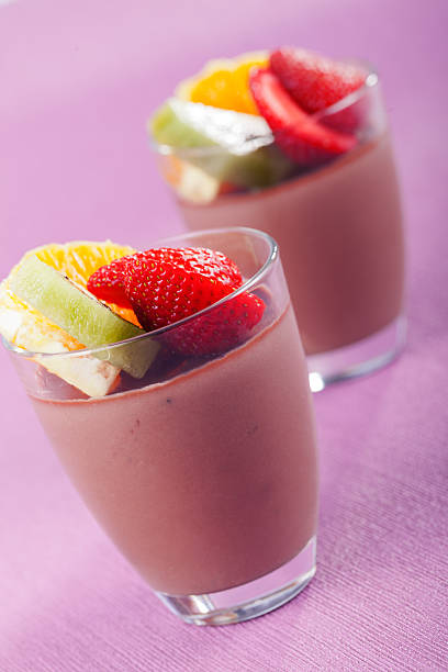 istock Homemade chocolate mousse with fruits 171320882