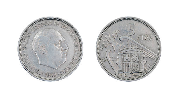 istock Five-Peseta-Coin, Spain, 1957 171321257