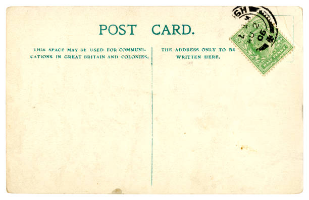 Blank British Edwardian postcard, 1906