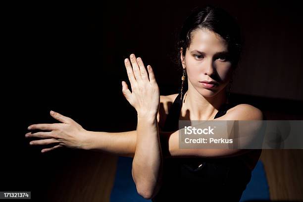 Young Woman Training Yoga Stock Photo - Download Image Now - Active Lifestyle, Activity, Adult