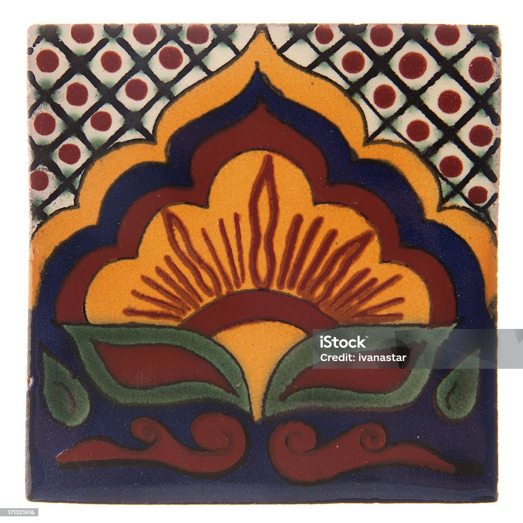 Вручную Мексиканский керамической плиткой, Talavera - Стоковые фото Аборигенная культура роялти-фри