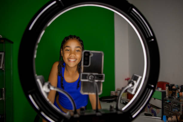 istock Diverse Teen sister doing make-up classes at home 1713217195