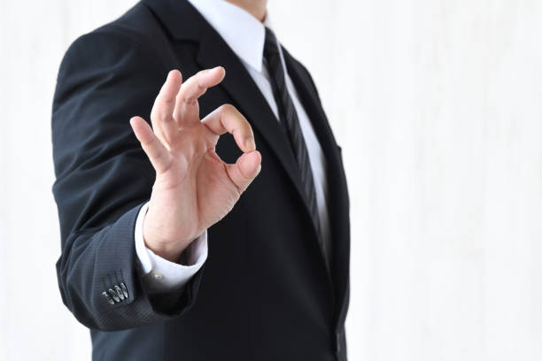 Business man with OK sign