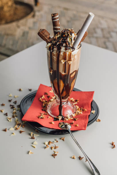 istock Chocolate Milkshake, served in an old-fashioned glass 1713224906