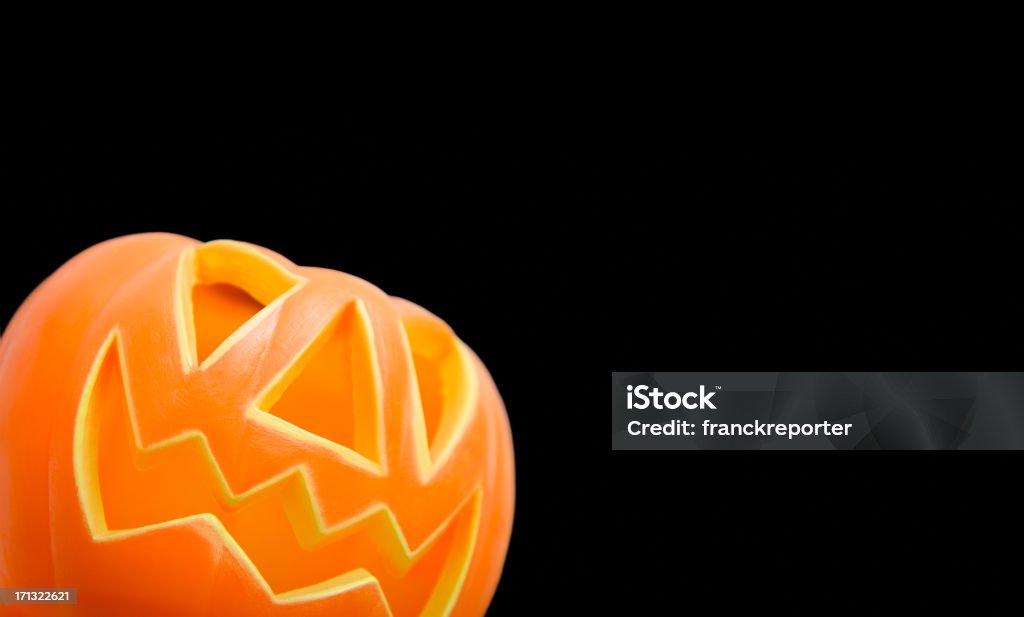 Jack o'lantern halloween sfondo - Foto stock royalty-free di Affettare il cibo