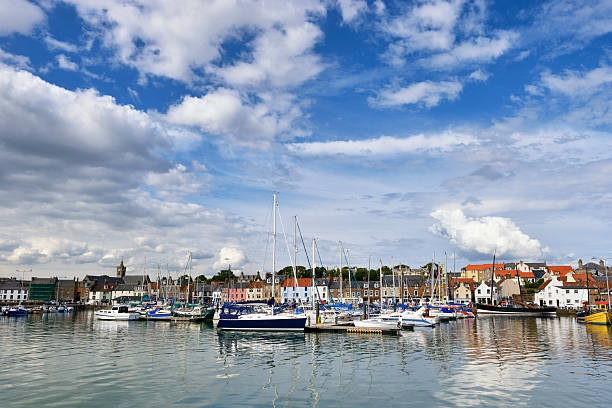 istock Historic Scottish fishing harbour on a sunny day 171322811
