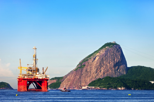 Anchored in Guanabara Bay in Rio de Janeiro