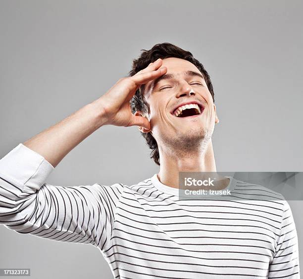 Happiness Stock Photo - Download Image Now - Men, Eyes Closed, Smiling