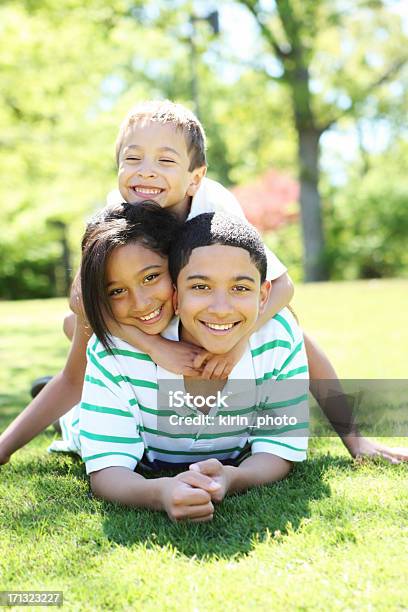 Irmãos E Irmã - Fotografias de stock e mais imagens de Ao Ar Livre - Ao Ar Livre, Brincalhão, Brincar