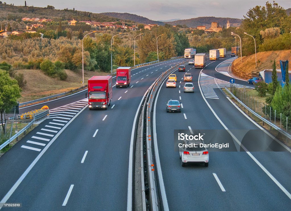 Verkehr Autobahn Italien - Lizenzfrei Auto Stock-Foto