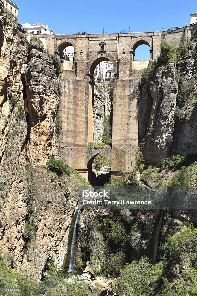 Puente Nuevo, Ronda, Espanha - Foto de stock de Al-Andalus royalty-free