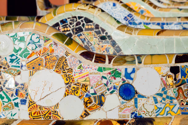 Mosaic Detail At Park Guëll,Barcelona, Spain. http://02b5b0c.netsolhost.com/stock/banniere12.jpg